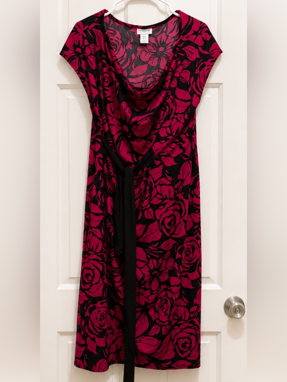 Motherhood Maternity Floral Cowl Neck Dress 1X NWT